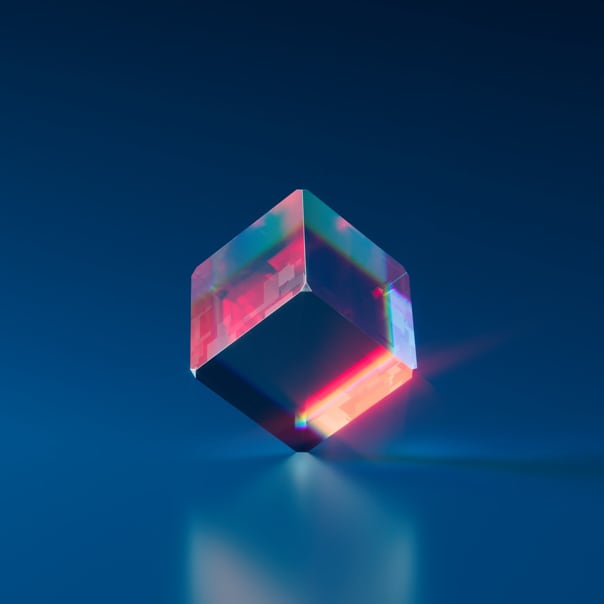 3D diamond shape artwork